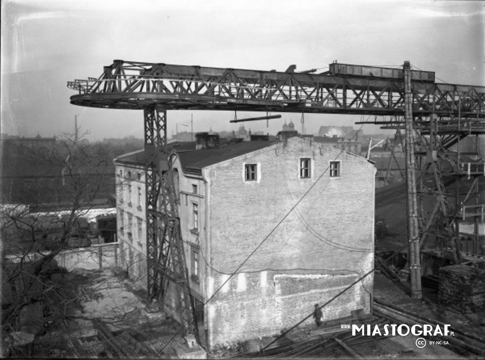 Zdjęcie, Rozbudowa Elektrowni EC-1 w latach 20 XX wieku